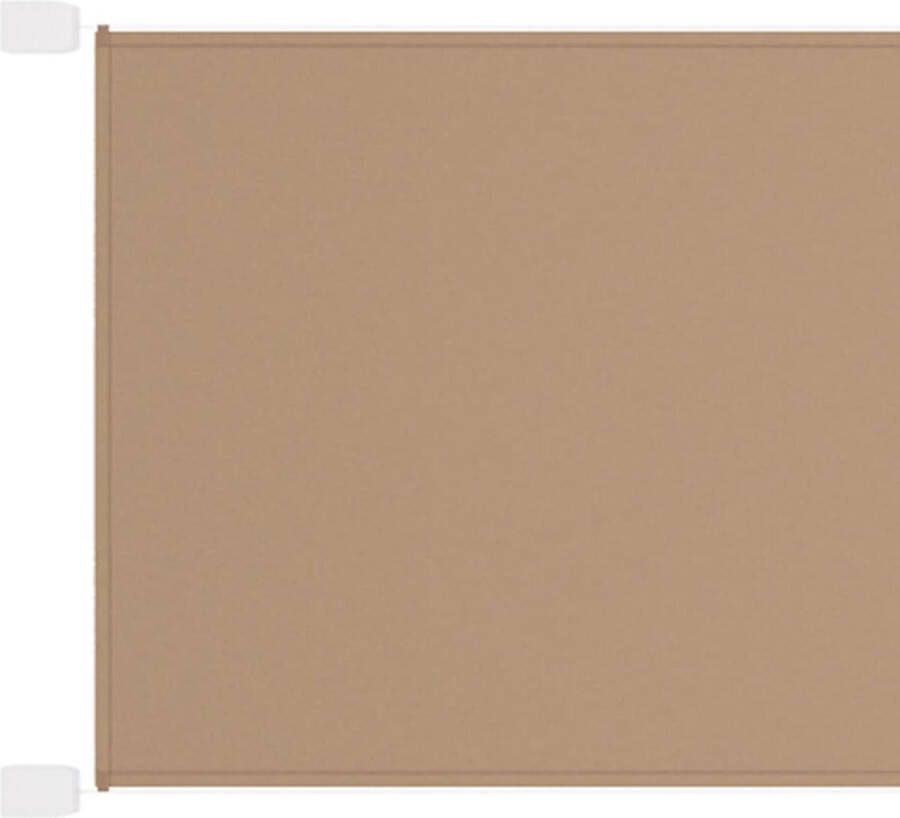 The Living Store Balkonscherm Oxford Stof 140 x 420 cm Taupe