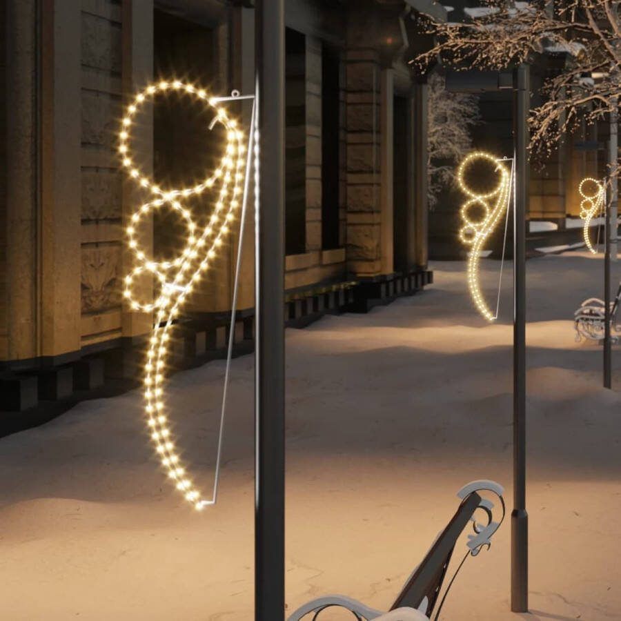 The Living Store Balvormige Lichtsnoer Weerbestendig PVC Stalen frame Energiezuinige LED Praktisch ophangen Brede toepassingen
