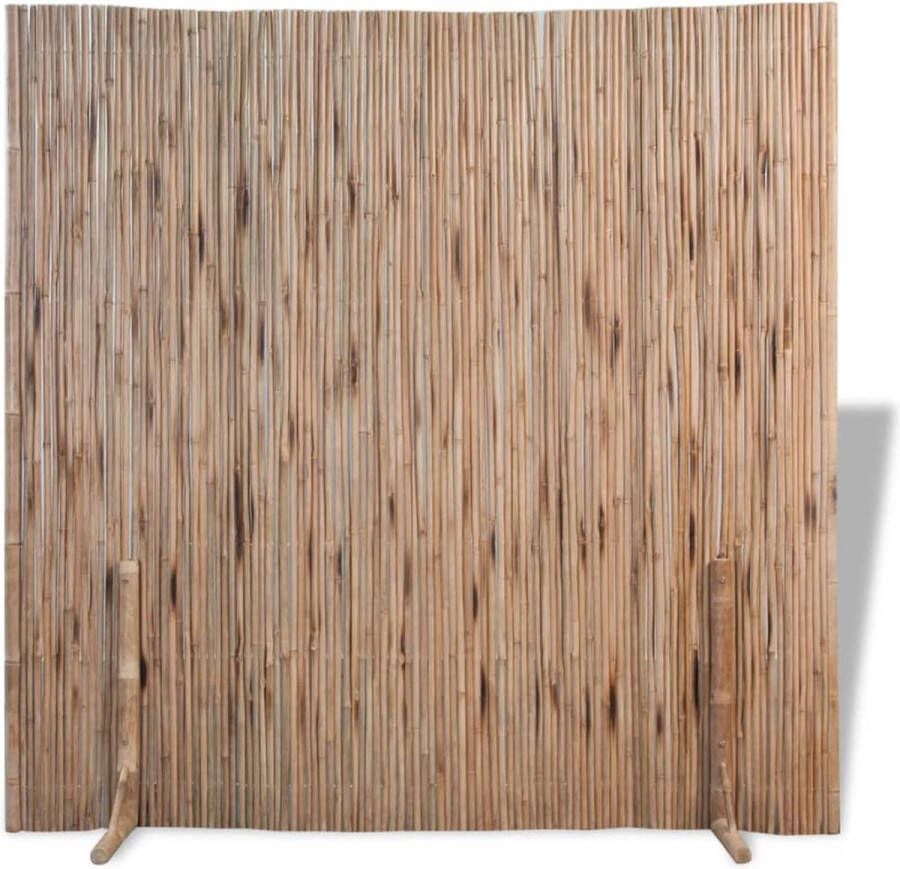 The Living Store Bamboe Tuinhek Bruin 180 x 170 cm Flexibel