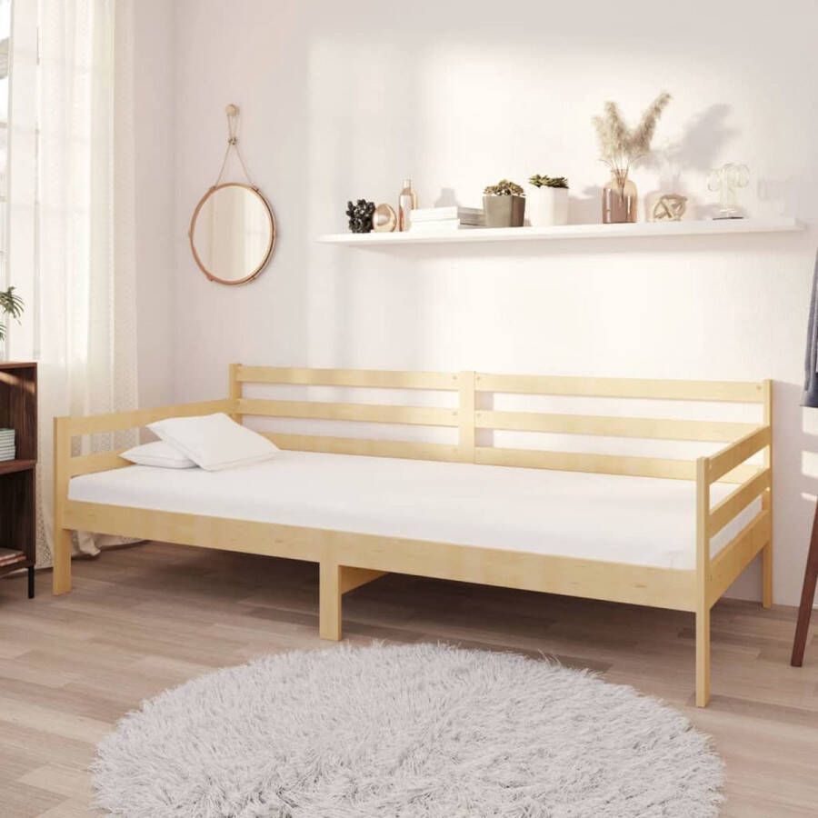 The Living Store Bedbank massief grenenhout 90x200 cm Bedbank Bedbanken Bed Bank Bed Banken Slaapbank Slaapbanken Slaap Bank Slaap Banken Houten Bedbank Houten Bedbanken Houten Slaapbank