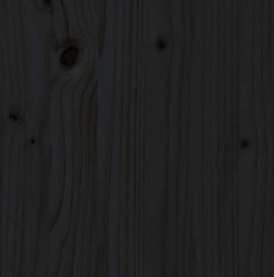 The Living Store Bedframe met hoofdbord massief hout zwart 3FT Single Bedframe Bedframes Bed Eenpersoonsbed Slaapkamermeubel Houten Bedframe Houten Bed Bedbodem Massief Houten Bedframe Ledikant Bedframe Met Hoofdeinde