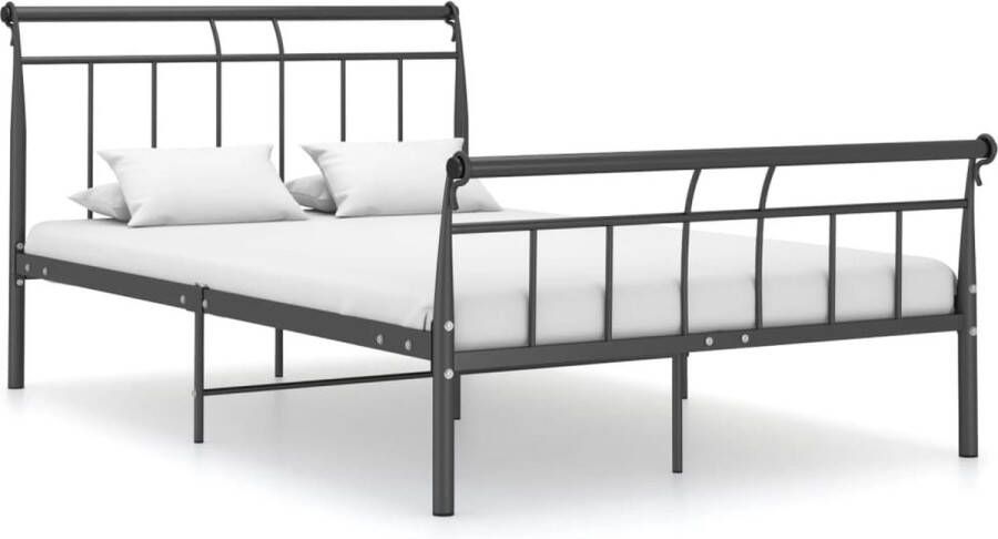 The Living Store Bedframe metaal zwart 120x200 cm Bedframe Bed Frame Bed Frames Bed Bedden Metalen Bedframe Metalen Bedframes 2-persoonsbed 2
