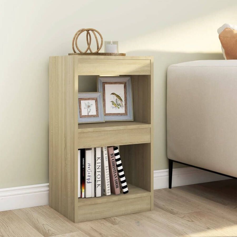 The Living Store Boekenkast Sonoma Eiken 40x30x72 cm Bewerkt hout