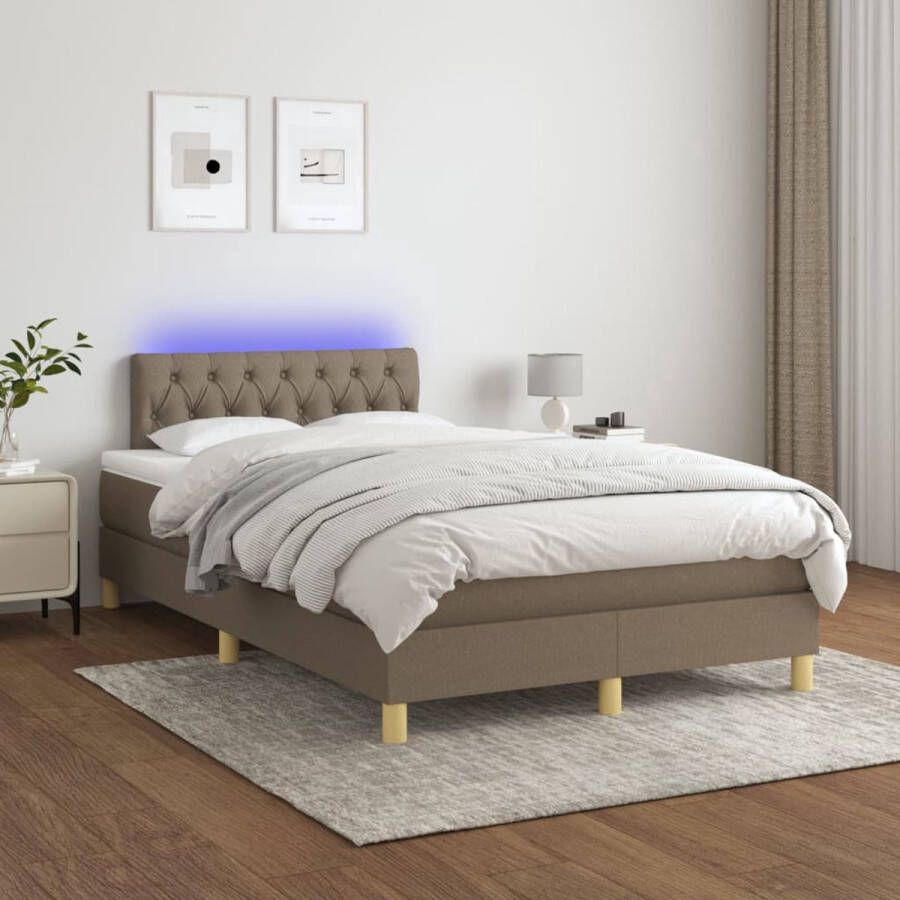 The Living Store Boxspring EASY Sleep 203x120 cm LED verlichting