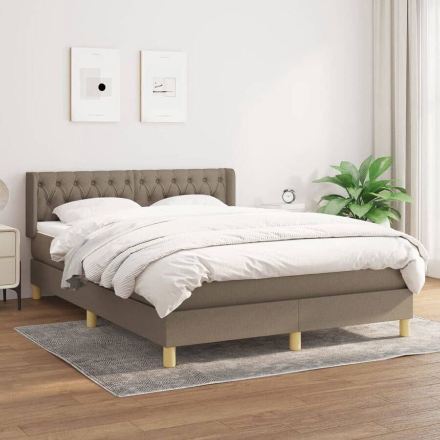 The Living Store Boxspringbed Comfort Bed 193 x 147 x 78 88 cm Taupe