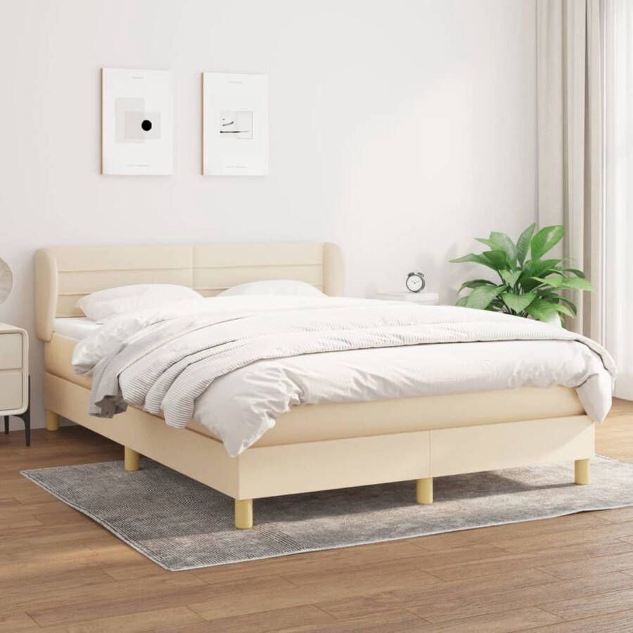 The Living Store Boxspringbed Comfort Bed 203 x 147 x 78 88 cm Met verstelbaar hoofdbord pocketvering matras en huidvriendelijk topmatras