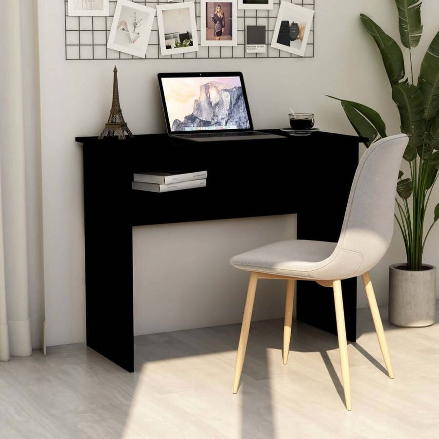 The Living Store Bureau Strak modern Bureau 90x50x74 cm Hoogwaardig bewerkt hout