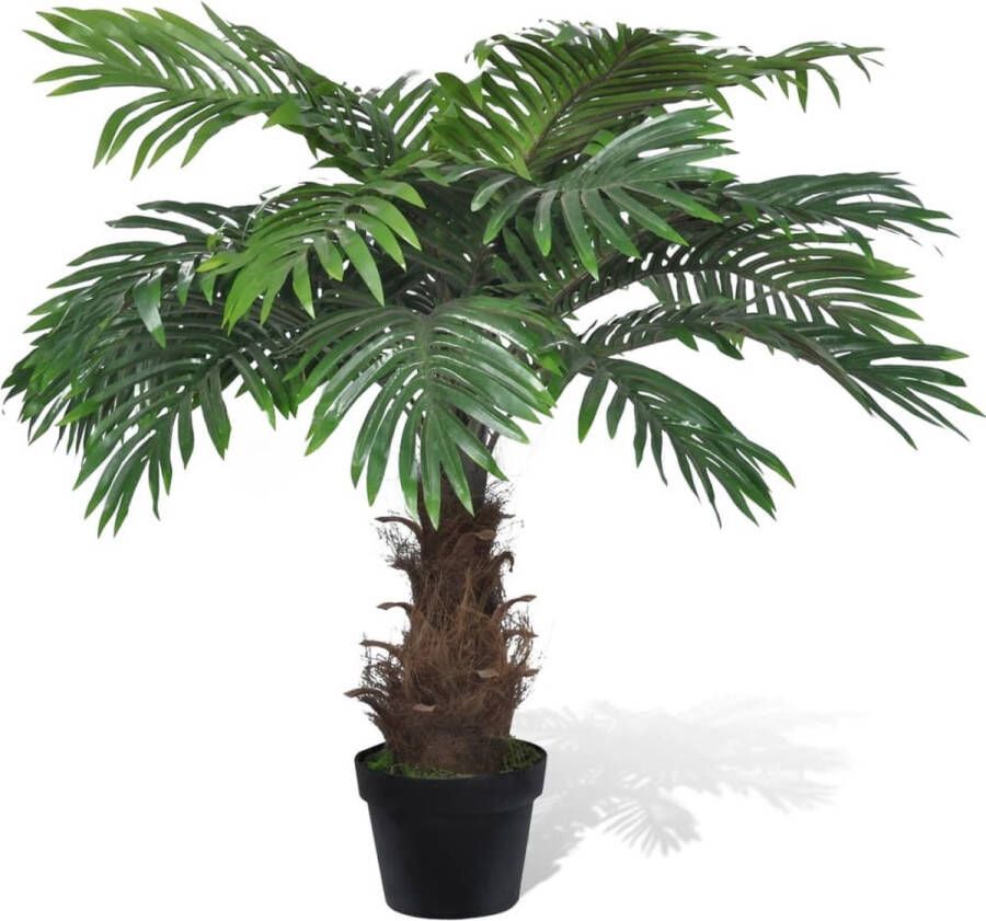 The Living Store Cycaspalm Kunstplant 80 cm Levensecht Met pot