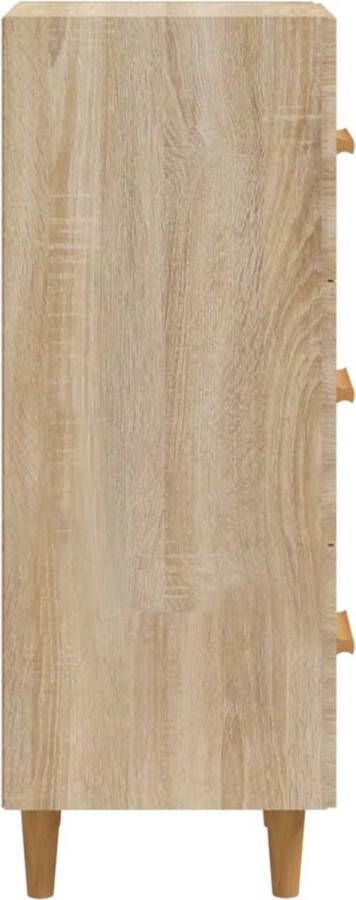 The Living Store Dressoir Nordic Sonoma Eiken 34.5 x 34 x 90 cm