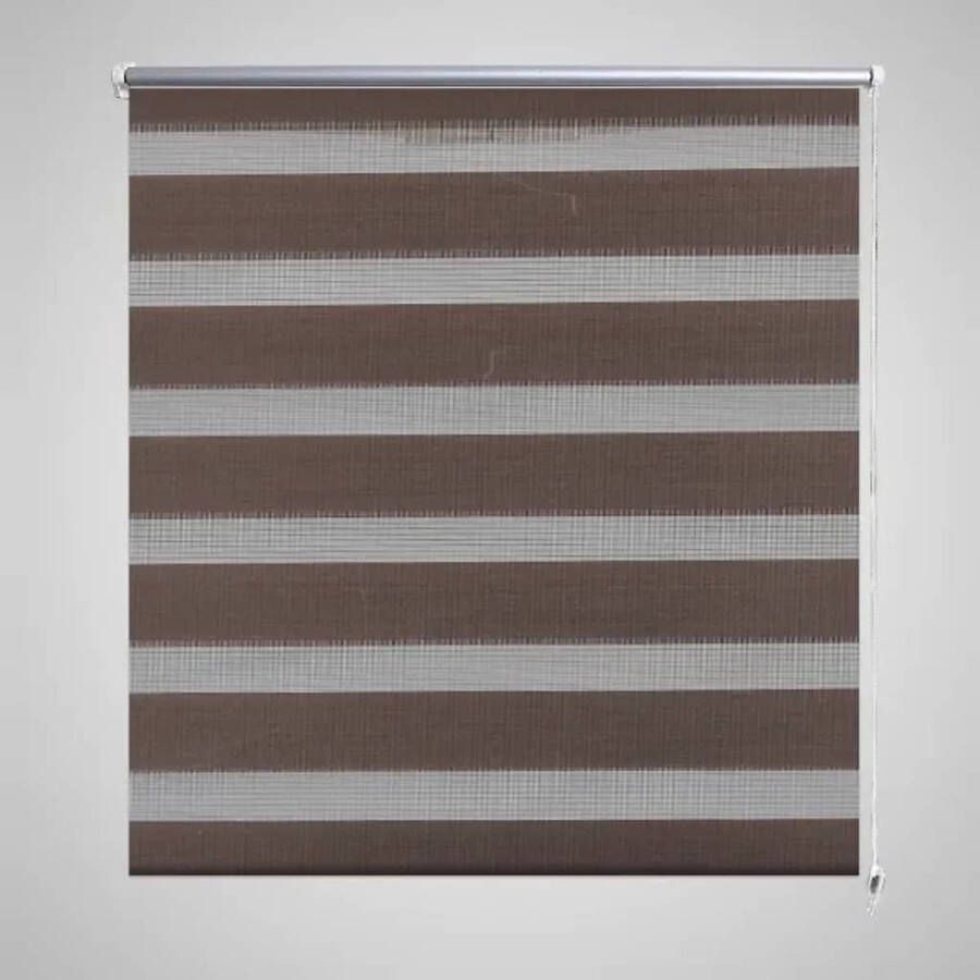 The Living Store Duo Rolgordijn 70x120 cm Koffiebruin