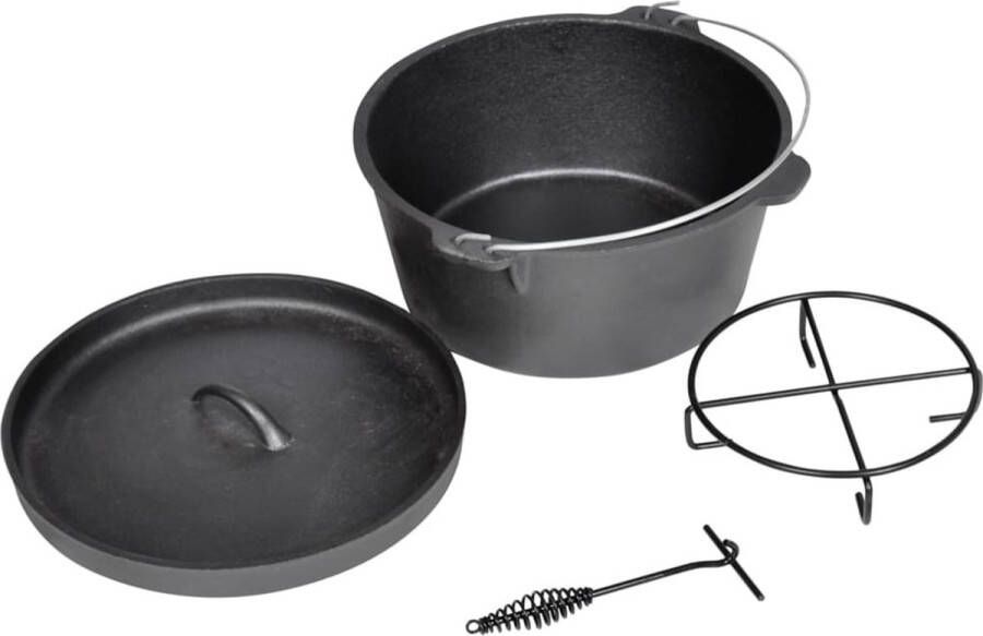 The Living Store Dutch oven 9 Qt Gietijzer 30 cm Multifunctioneel