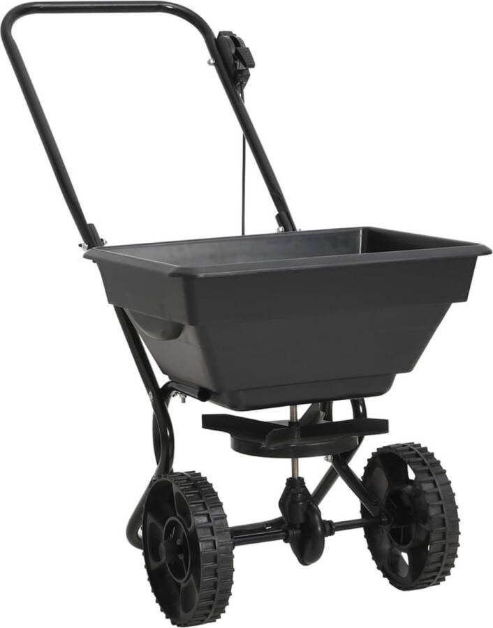 The Living Store Duwmodel Strooiwagen 92 x 46 x 70 cm 15 L PVC en stalen frame