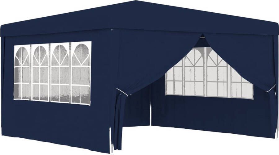 The Living Store Feesttent Deluxe Blauw 4x4x2.75 m UV- en waterbestendig