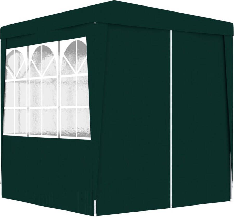 The Living Store Feesttent Pavilion 2x2x2.4m Groen PE materiaal