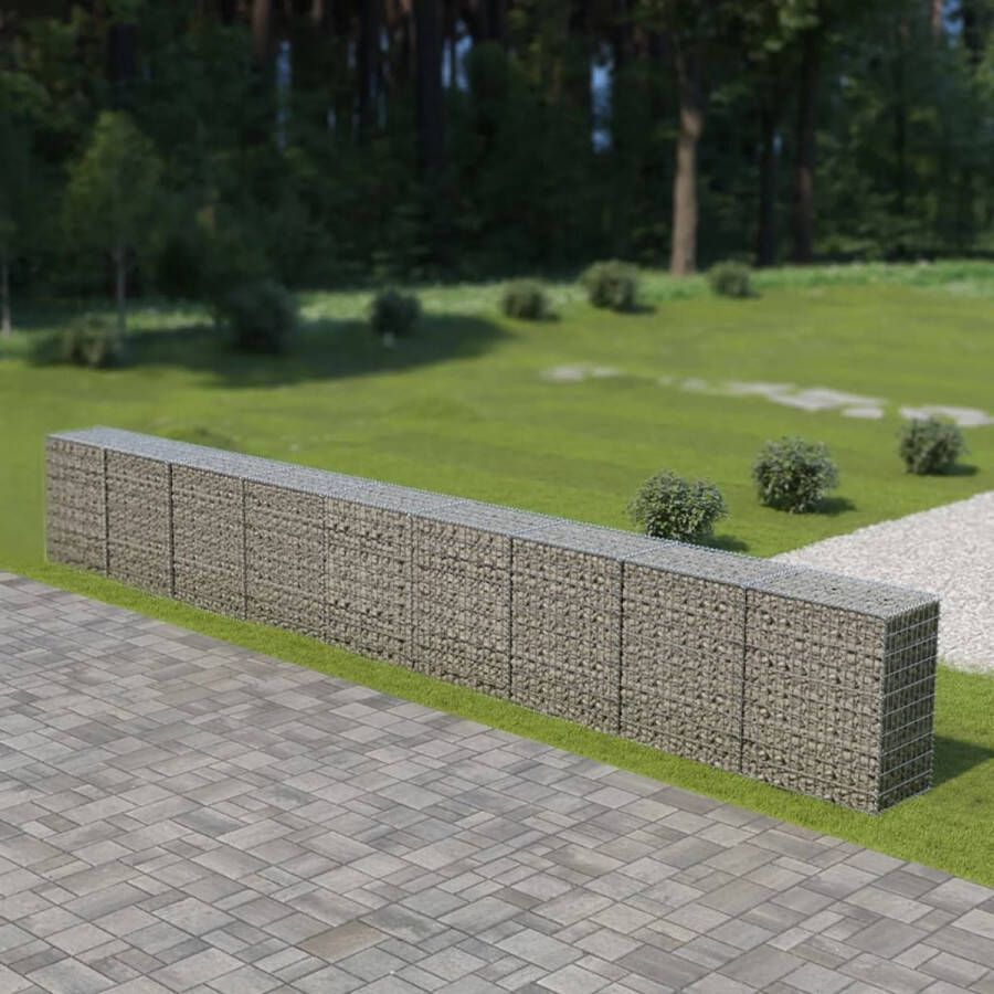 The Living Store Gabion mand 900 x 50 x 100 cm gegalvaniseerd staal Hoog draagvermogen