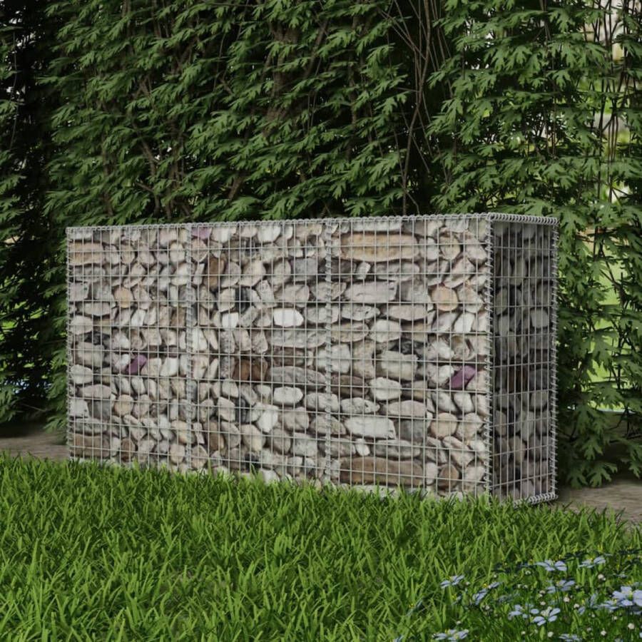 The Living Store Gabion Mand Schanskorf 200x50x100cm Gegalvaniseerd Staal