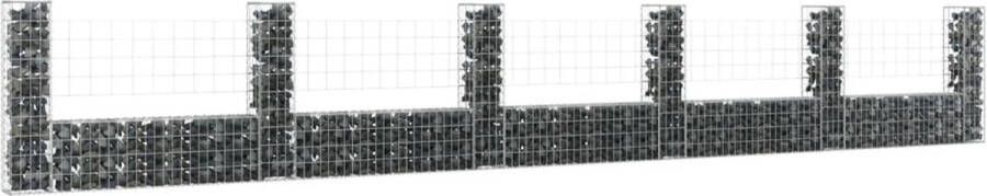 The Living Store Gabion Mand Schanskorf 620x20x100 cm IJzer