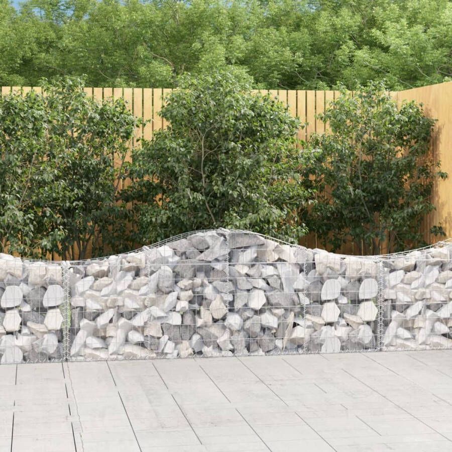 The Living Store Gabion Schanskorf 200 x 30 x 60 80 cm Decoratieve Geluidsisolerende Tuinbarrière