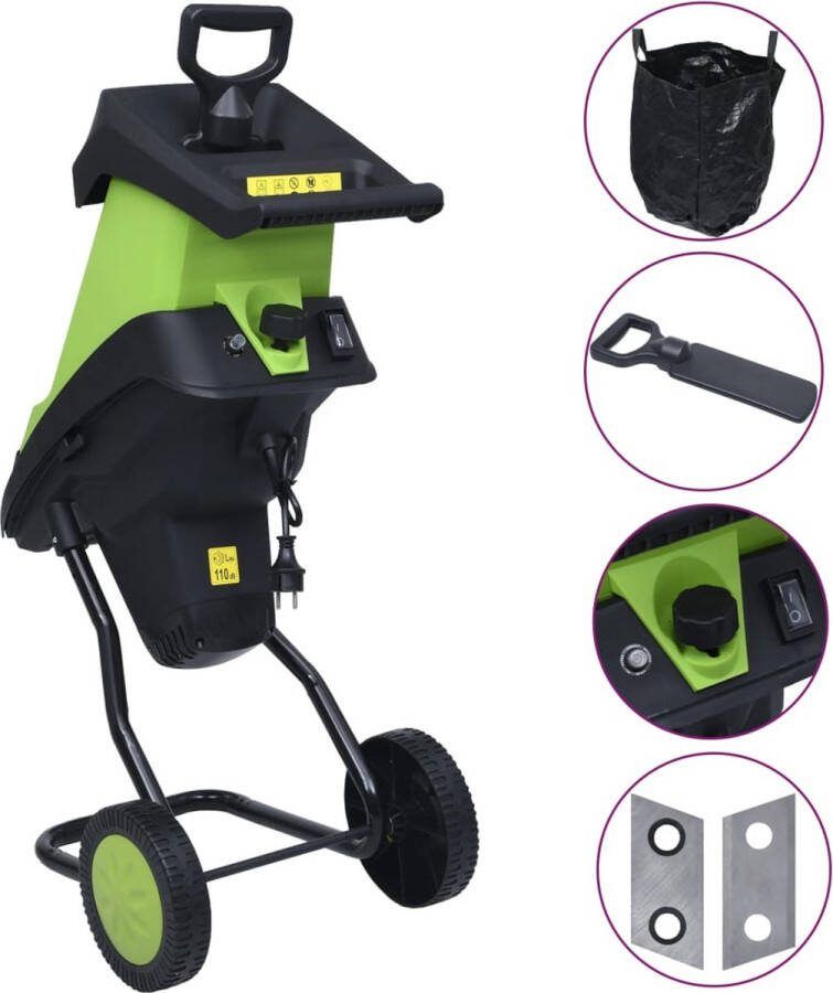 The Living Store Hakselaar Superlicht 39mm takkenversnipperaar 2.400W motor