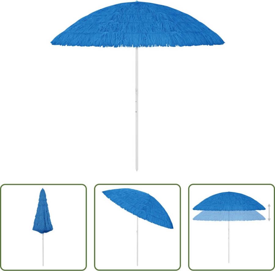 The Living Store Hawaï Parasol 260 cm Diameter Kantelend Blauw