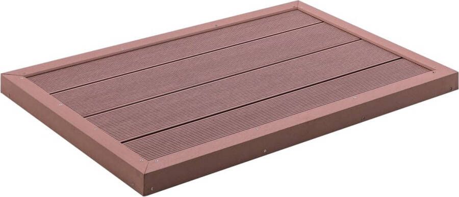 The Living Store HKC Plaat Multifunctioneel 101 x 63 x 5.5 cm Anti-slip Bruin