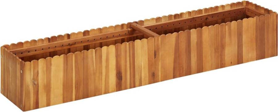 The Living Store Houten Kweekbak 150x30x25 cm Met gelat ontwerp