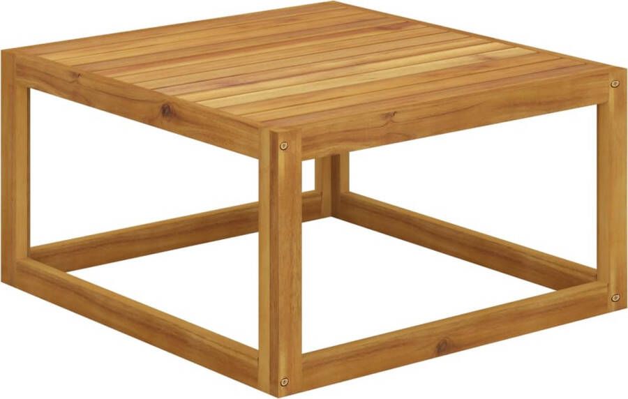 The Living Store Houten Salontafel Massief Acaciahout 68 x 68 x 29 cm Duurzaam