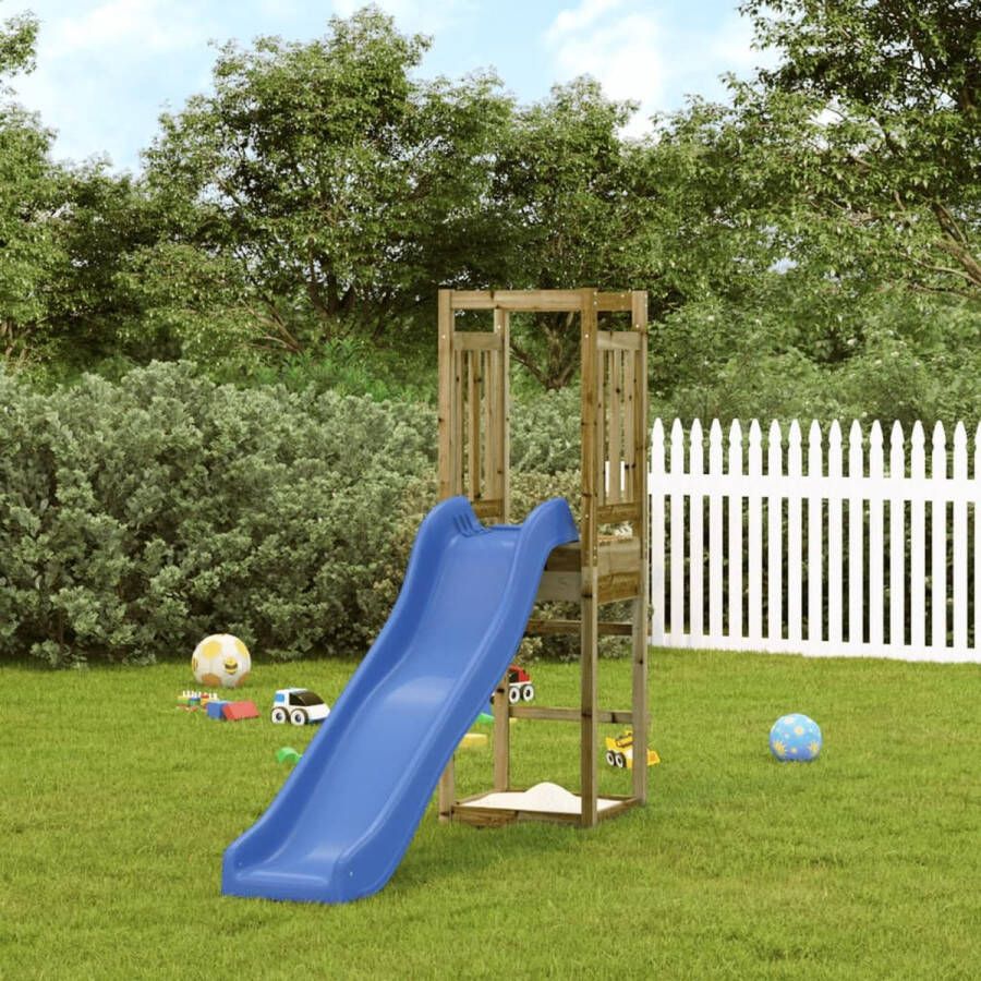 VidaXL The Living Store Houten Speeltuin Speelset Multi-activiteitencentra 53x251x169 cm Geïmpregneerd hout
