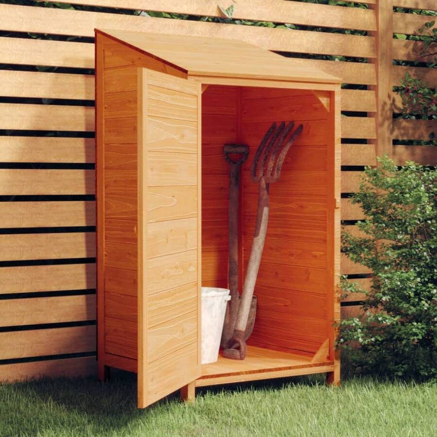 The Living Store Houten Tuinschuur 55 x 52 x 112 cm Massief Vurenhout