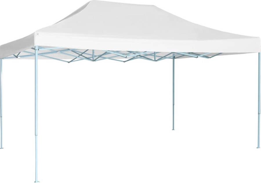 The Living Store Inklapbare partytent 291 x 431 x 315 cm Wit Waterbestendig en UV-bestendig