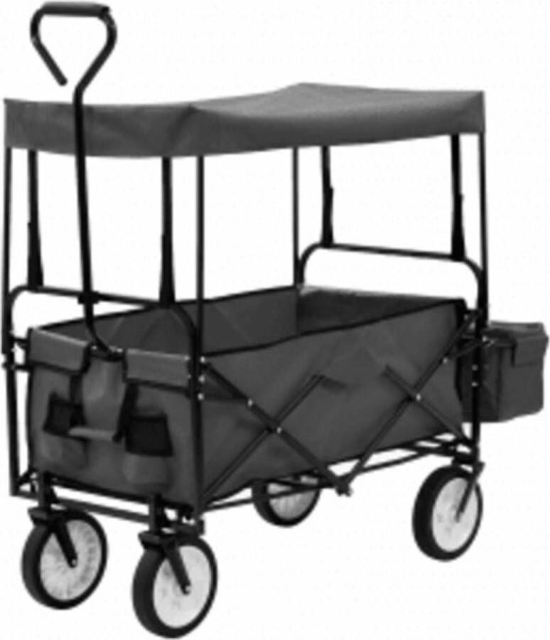 The Living Store Inklapbare Trolley Tuinwagen 116x54x119cm 75kg draagvermogen