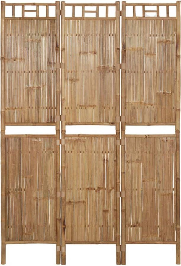 The Living Store Kamerscherm Bamboe 3 Panelen 120x180 cm Waterbestendig en Duurzaam