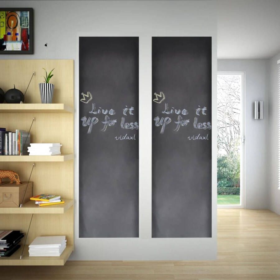 The Living Store Krijtbord Sticker 60x300cm Zelfklevend