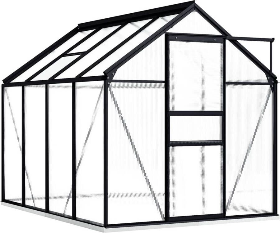 The Living Store Kweekkas 190 x 250 x 132 202 cm Aluminium en polycarbonaat UV-bestendig 7.933 m³