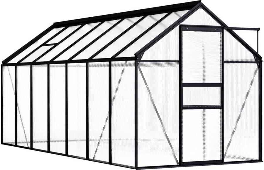 The Living Store Kweekkas 190 x 430 x 125 195 cm Aluminium Polycarbonaat 8.17 m²