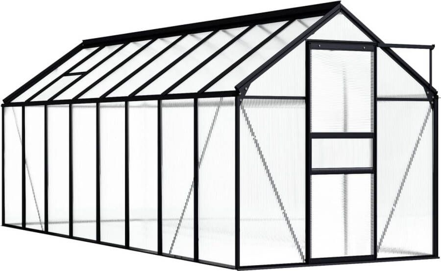 The Living Store Kweekkas Aluminium 190 x 490 x 125 195 cm Uv-bestendig