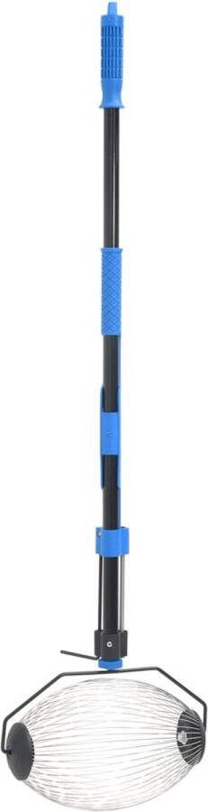 The Living Store Notenverzamelaar Walnotenraper Stalen steel Draadmand 127 cm