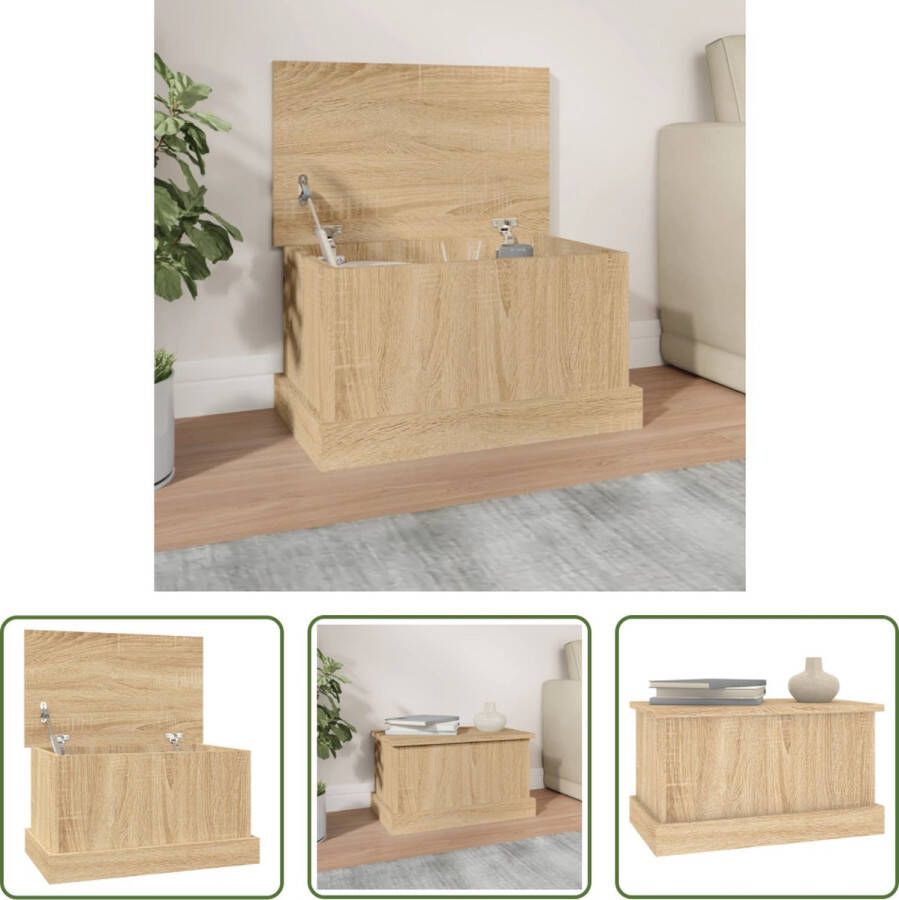 The Living Store Opbergbox gereedschapskist Afmetingen- 50 x 30 x 28 cm Materiaal- bewerkt hout