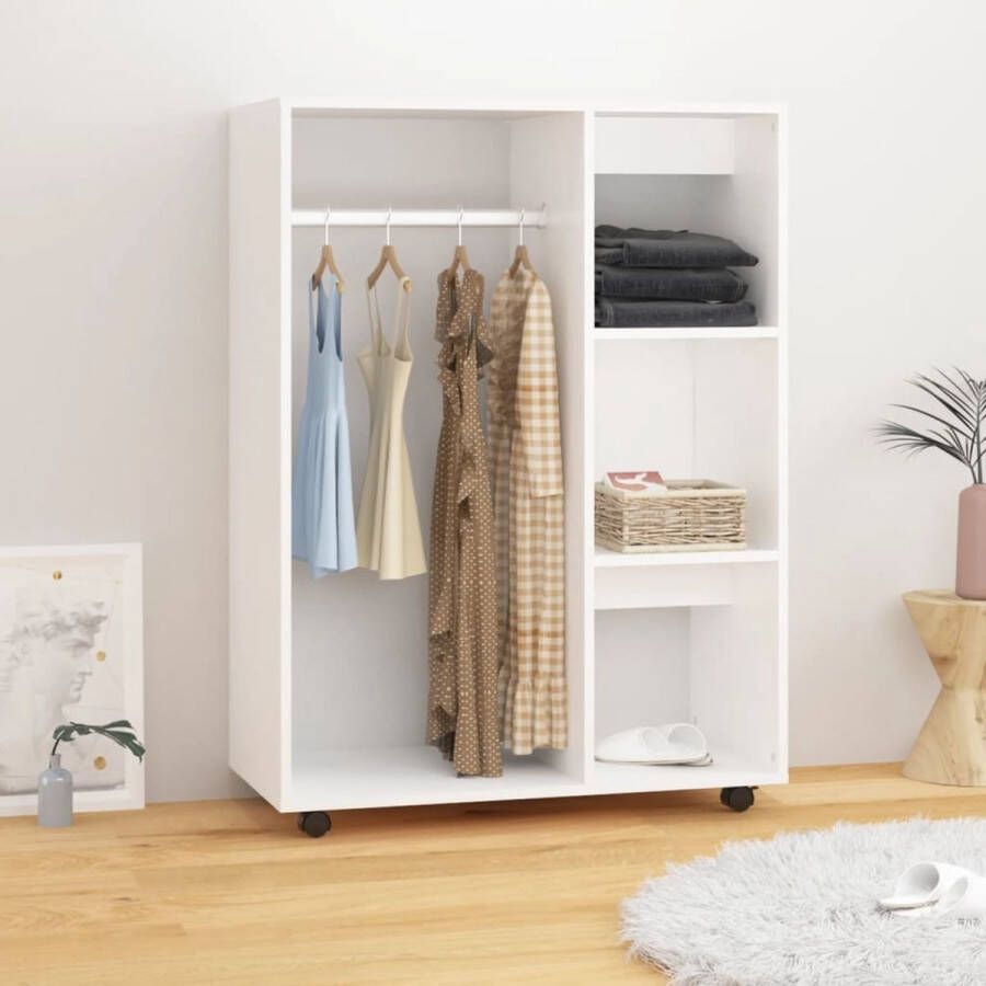The Living Store Opbergkast Wit 80 x 40 x 110 cm Spaanplaat