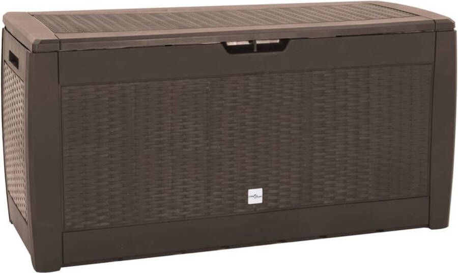 The Living Store Opbergkist Polypropeen 119 x 48 x 60 cm 310 L Bruin