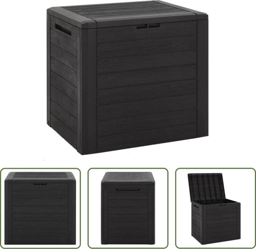 The Living Store Opbergkist Tuinbox 58.5 x 46 x 55 cm Polypropeen 140 L