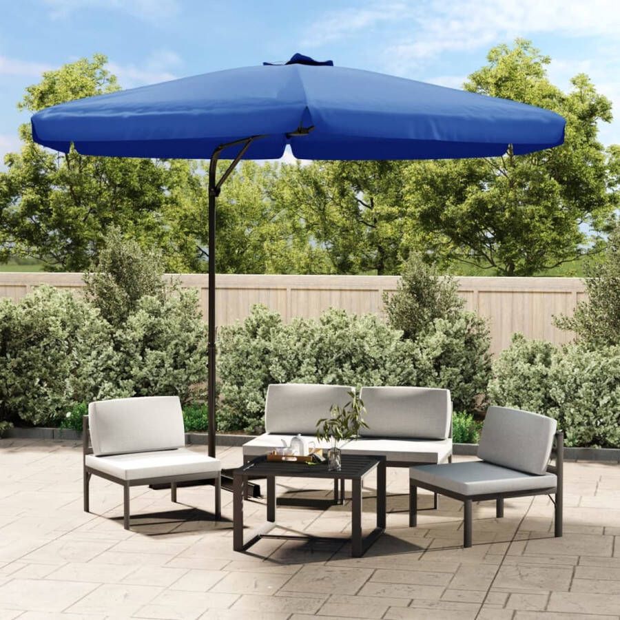 The Living Store Parasol Harmonia Tuinparasol 300 x 250 cm UV-beschermend polyester Stalen paal