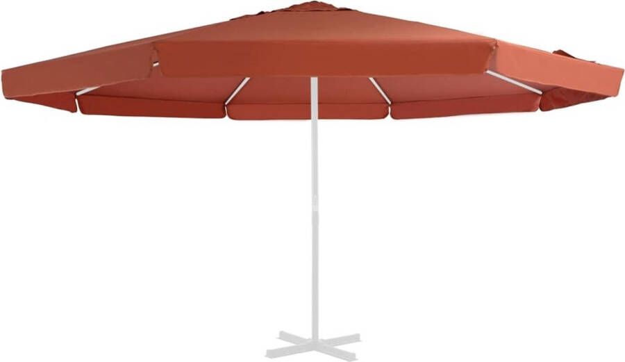 The Living Store Parasoldoek Terracotta 500 cm Water- UV-bestendig