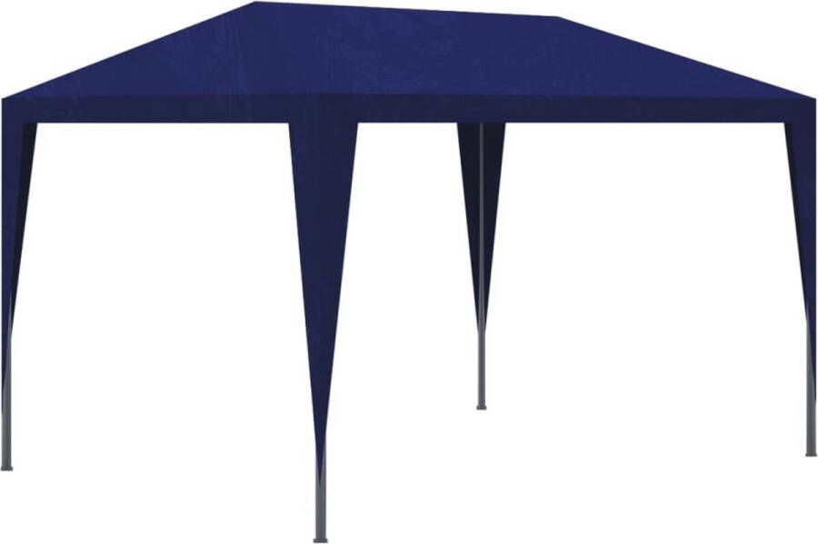 The Living Store Partytent Blauw 3 x 3 x 2.5 m Water- en weerbestendig