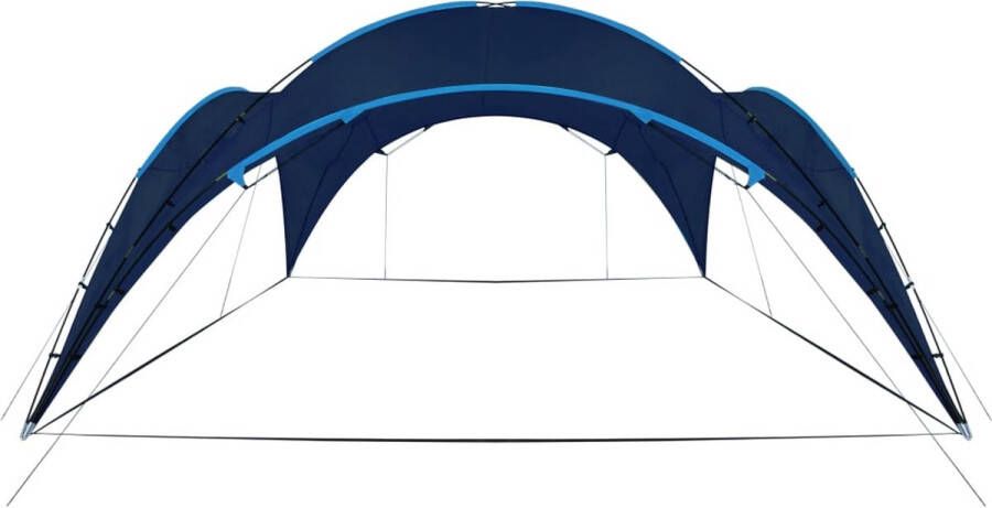 The Living Store Partytent Garden 450 x 450 x 265 cm Donkerblauw