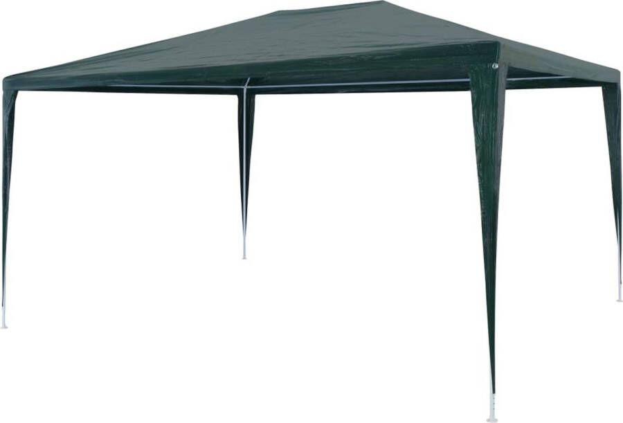 The Living Store Partytent Groen PE dak en stalen frame 3x4x2.55m UV- en waterbestendig