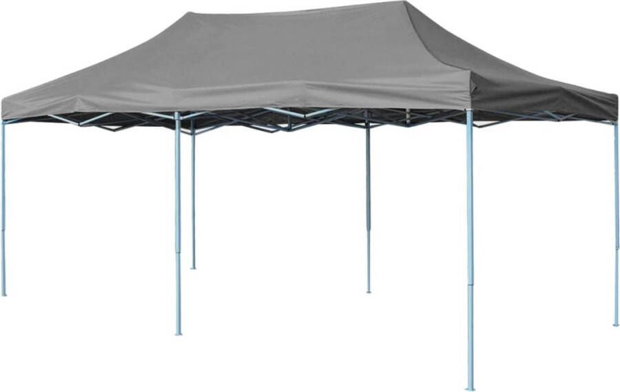 The Living Store Partytent Paviljoen 580 x 291 x 315 cm Antraciet UV- en waterbestendig