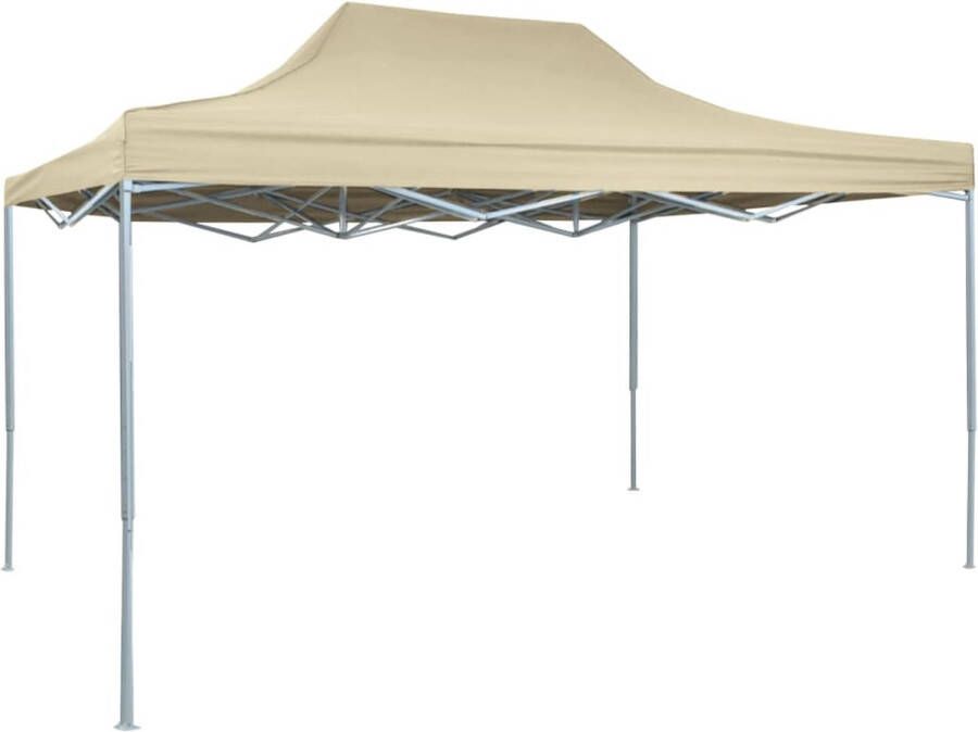 The Living Store Paviljoen Partytent 280 x 410 x 315 cm Crème UV- en waterbestendig