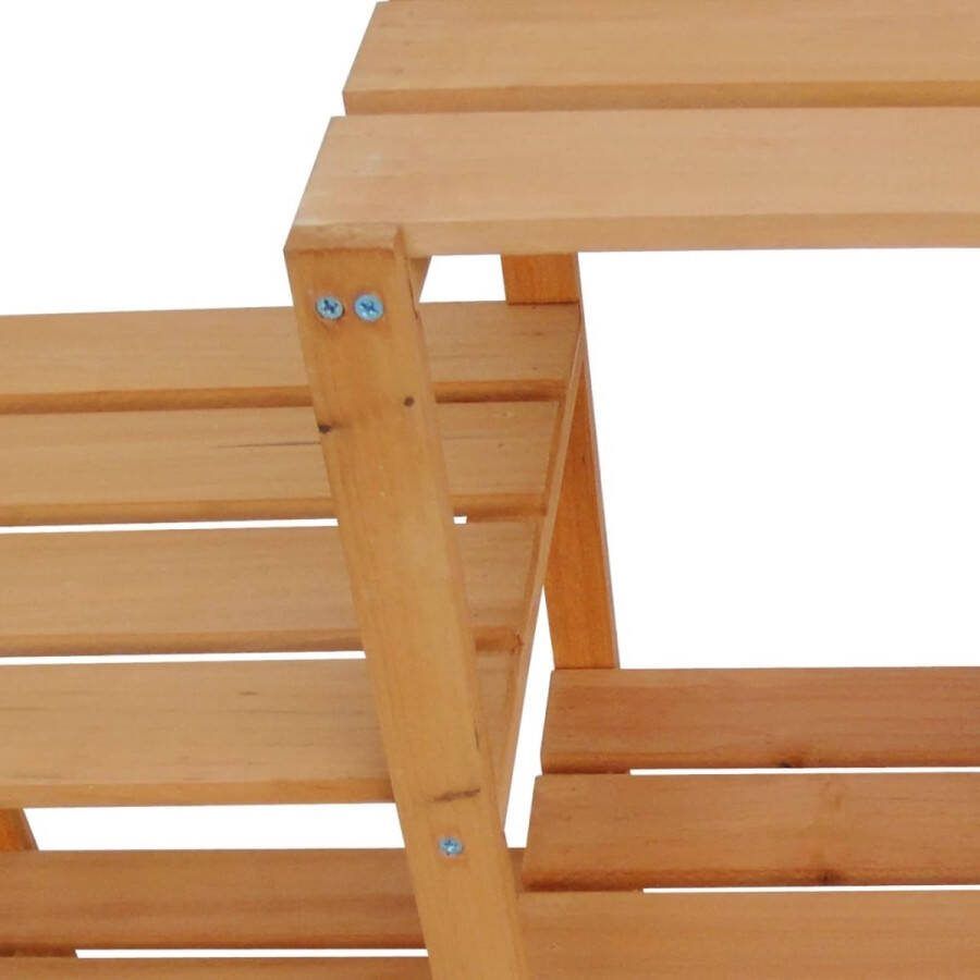 The Living Store Plantenstandaard Massief vurenhout 97 x 31 x 87 cm