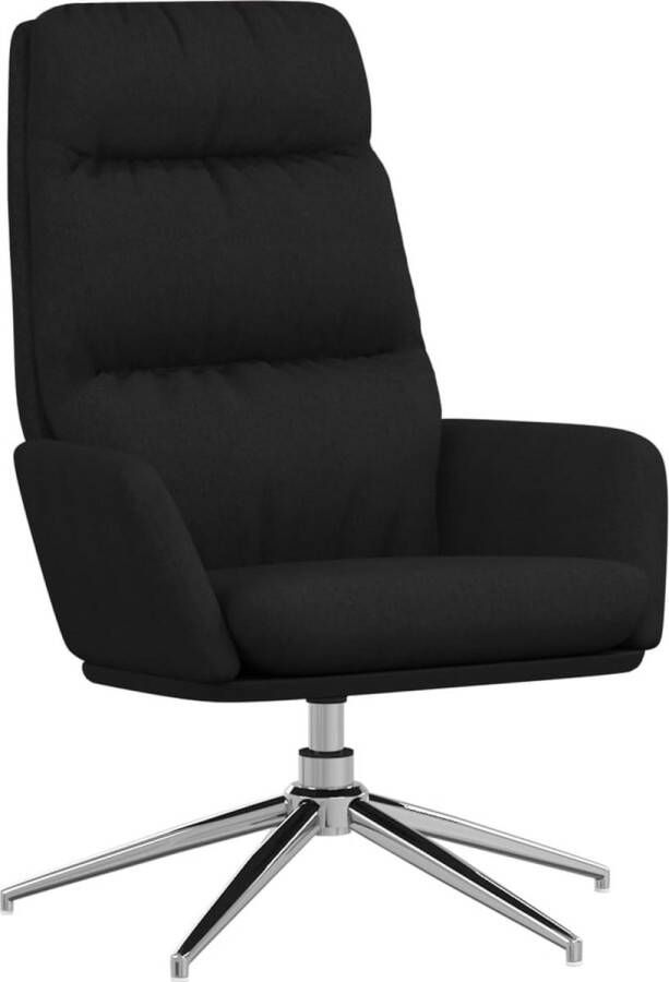 The Living Store Relaxstoel Comfortabele stoel Zwart 70 x 77 x 98 cm Schuim vulling